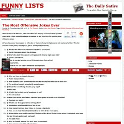 The Most Offensive Jokes Ever