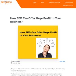 How SEO Can Offer Huge Profit to Your Business?
