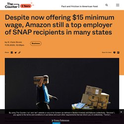 Despite now offering $15 minimum wage, Amazon still a top employer of SNAP recipients in many states