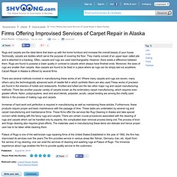 Carpet Repair Anchorage, AK
