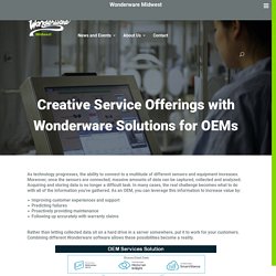 Creative Service Offerings with Wonderware Solutions for OEMs