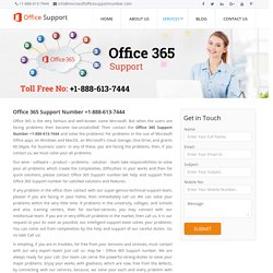 Office 365 Support Number +1-888-613-7444