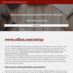 Office.com/setup