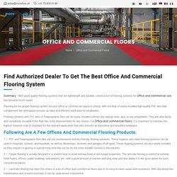 Office and Commercial Floors