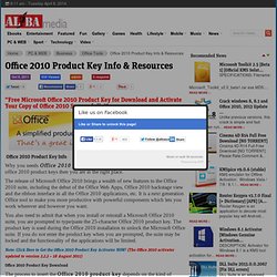 Alba Media » Office 2010 Product Key Info & Resources