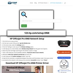 123.hp.com/setup 6968 - HP OfficeJet Pro 6968 Install & Driver Download