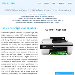 123.HP.COM Setup - HP Officejet Wireless Printers Setup & Install