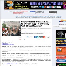 Over 100 NYPD Officers Refuse to Work in Support of Occupy Wall Street Movement