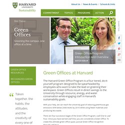 Sustainability at Harvard