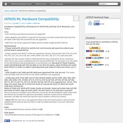 Official - iATKOS ML Hardware Compatibility