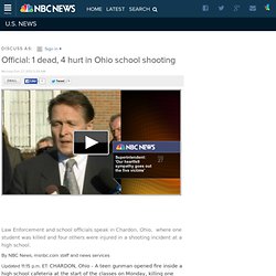 Official: 1 dead, 4 hurt in Ohio school shooting