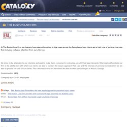 The Boston Law Firm, Macon: official website, address, contacts — Directory of companies Cataloxy.com