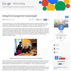 Finding the inner programmer in every Googler