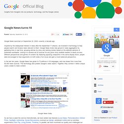 Google News turns 10