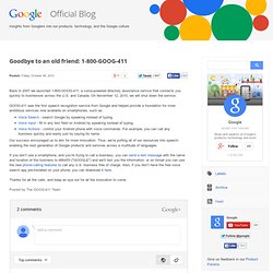 Goodbye to an old friend: 1-800-GOOG-411
