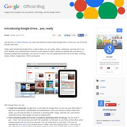 Introducing Google Drive... yes, really