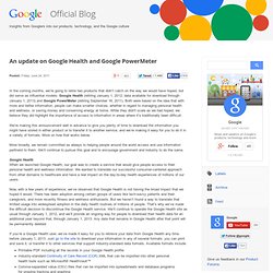 An update on Google Health and Google PowerMeter