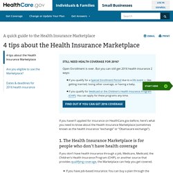 What is the Health Insurance Marketplace