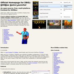 Official Homepage for DBGL: DOSBox Game Launcher, a multi-platform frontend for DOSBox