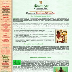 The Official Kwanzaa Web Site