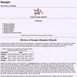 BANGLA - The Official Language of Bangladesh