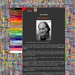 Arno Stern Official Web Site - petite biographie...