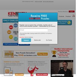KenKen Puzzle Official Site - Free Math Puzzles That Make You Smarter!