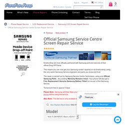 Official Samsung Service Centre Screen Repair Service