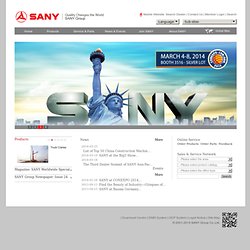 The official website of Sany Group_sany,sanygroup,sany heavy,sany heavy equipment