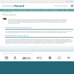 Scotlands Places - Official Reports