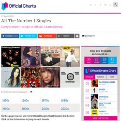 All The Official Singles Chart Number 1s