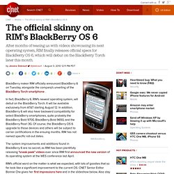 The official skinny on RIM's BlackBerry OS 6