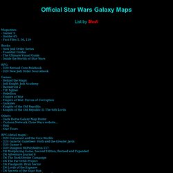Official Star Wars Galaxy Maps