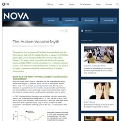 The Autism-Vaccine Myth