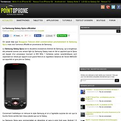 Samsung Galaxy Spica - Forum Android