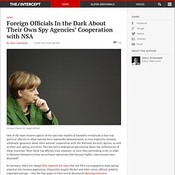 Foreign Officials In the Dark About Their Own Spy Agencies' Cooperation with NSA