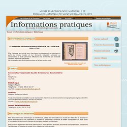 Site Officiel du Musée d'Archéologie Nationale et du Domaine National de Saint-Germain-en-Laye