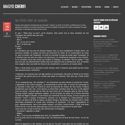 Site officiel de Magyd Cherfi