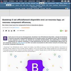 Bootstrap 5 est officiellement disponible avec un nouveau logo, un nouveau composant offcanvas, des mises à jour pour les composants forms et abandonne jQuery