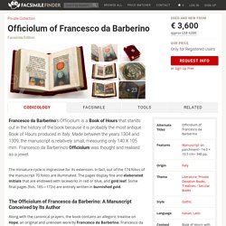 Officiolum of Francesco da Barberino « Facsimile edition