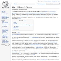 Liber Officium Spirituum - Wikipedia