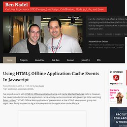Using HTML5 Offline Application Cache Events In Javascript