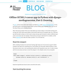 Offline HTML5 canvas app in Python with django-mediagenerator, Part 2: Drawing - Web development blog