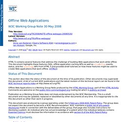 Offline Web Applications
