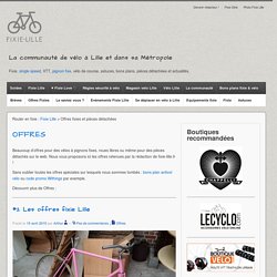 Vélos et Fixies à Lille
