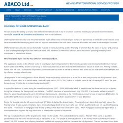 Your Own Offshore International Bank