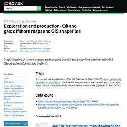 Oil and gas: offshore maps and GIS shapefiles - Detailed guidance