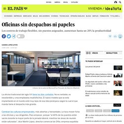 Oficinas sin despachos ni papeles