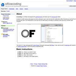 oflivecoding - Code real time with openframeworks and javascript