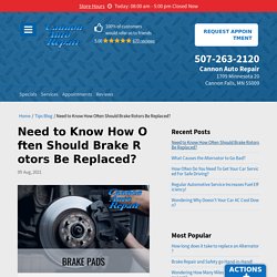 How Often Should Brake Rotors Be Replaced?